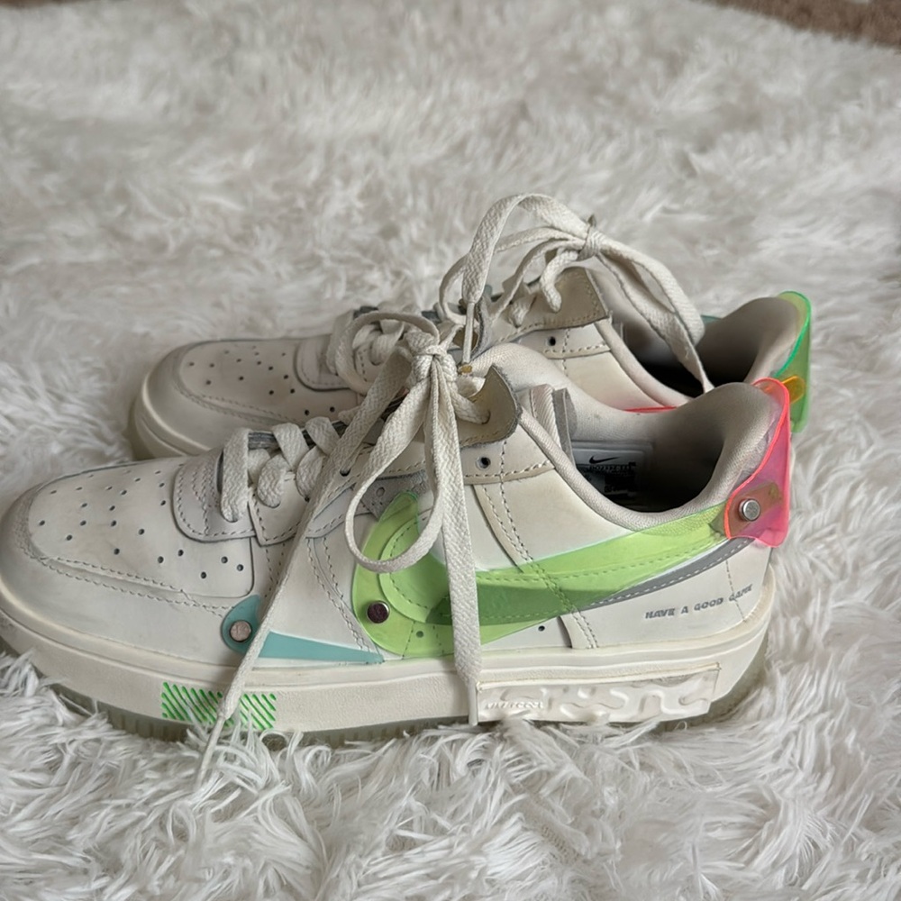 Glow in the dark neon nike air forces